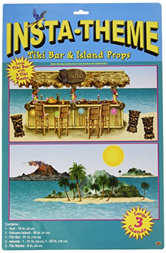 Tiki Bar & Island Props Party Accessory (1 Count) (8/Pkg)