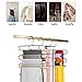Eityilla S Type Clothes Hanger Stainless Steel Space Saving Hangers 5 Layers Closet Storage Organizer for Jeans Trousers Tie Belt Scarf (4-Pieces)