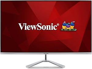 ViewSonic VX3276-4K-MHD 32 Inch Frameless 4K UHD Monitor with HDR10 HDMI and DisplayPort for Home and Office,Gray