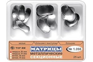 1.098-50 Hard Dental Kit of Sectional Contoured Matrices Matrix 25 pcs/3 types TOR VM