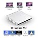 VicTsing External Blu-Ray Drive,Slim USB 3.0 Blu-Ray Drive CD/DVD Burner/Writer with 3D 4K Blu-ray Disc Playback,Super-Fast Blu-Ray Writing Reading Speed,for Notebook Netbook Desktop,Silver