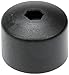 Black Wheel Nut Cover, Push Type