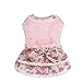 Howstar Pet Dress, Puppy Elegant Lovely Clothes Outfit Party Floral Lace Skirt Soft Warm Sweater