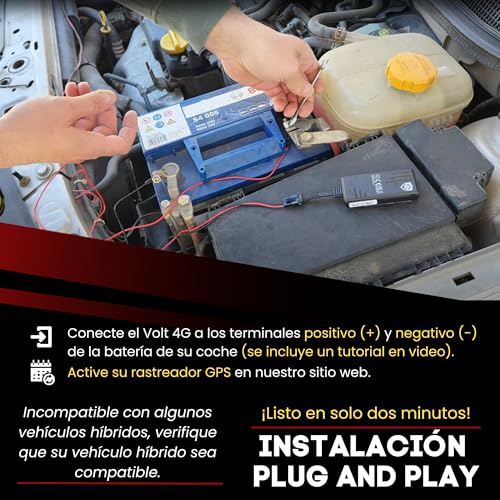 SafeTag Volt 4G LTE GPS Tracker Real Time Vehicle Tracking Device - Van, Motorcycle, Caravan, Motorhome, Tractor, Coach, Bike and Car Tracker - 12-24V