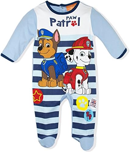 Paw Patrol Baby Babies Boys Sleepsuit Pyjamas Onesie Gift Box 100% Cotton 0-24 Months - New 2017/18
