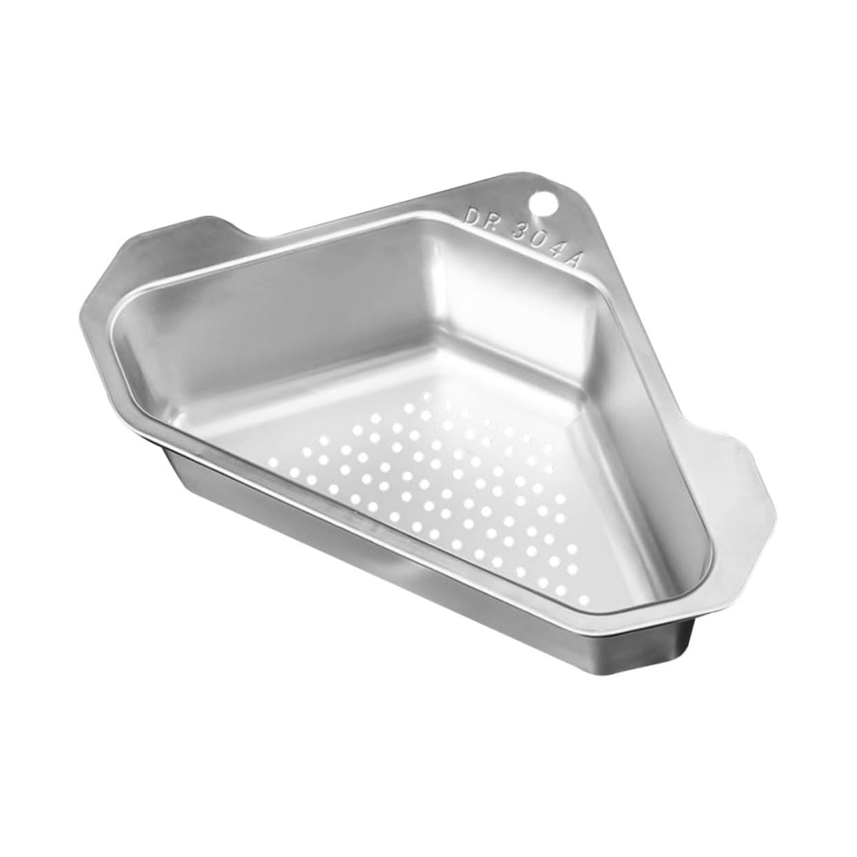 COLLBATH Stainless Steel Corner Sink Draining Basket Multi Purpose Sink Strainer and Storage Rack for Kitchen Bathroom Organize Your Space with Drain Basket