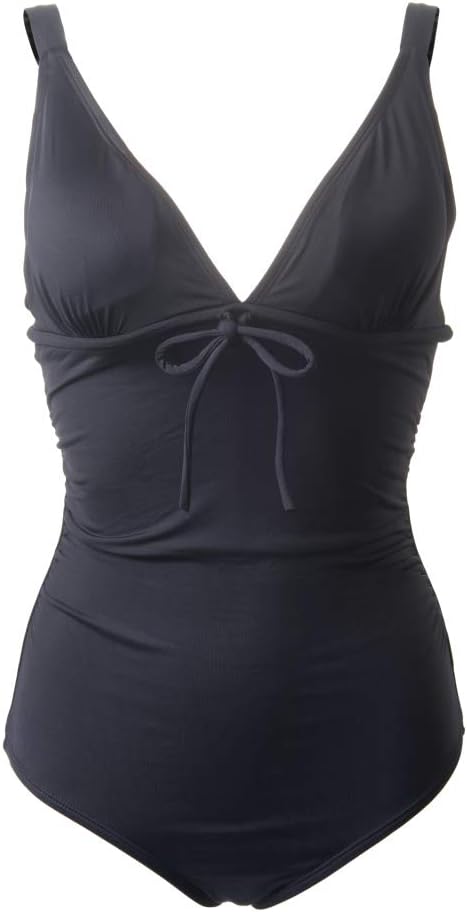 besdio One Piece Swimsuit Monokini Soft Highly Elastic Material Black
