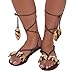 Forum Novelties Women's Stone Age Costume Sandals, Brown, One Size