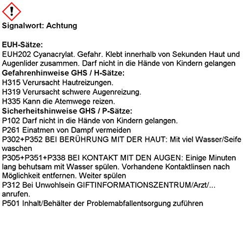 AGT Klebstoff: 3er-Set Super-Sekundenkleber (3x 20 g) (Keramikkleber) – Bild 5