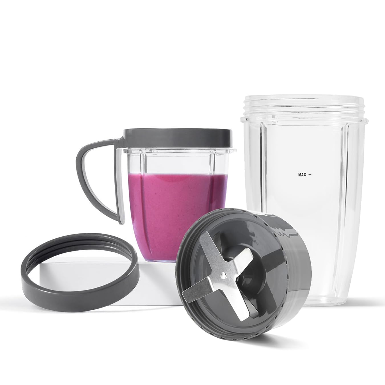 NutriBullet Deluxe Upgrade Kit (As Seen on High Street TV), Packaging may vary, Grey