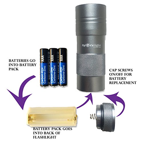 Spot's Light UV Blacklight Flashlight, Silver 12 LED, Ultraviolet Pet