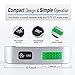 Recat Digital Hanging Luggage Scale with Temperature Sensor, Rubber Paint, 110 Pounds, Silver (1 Pack)