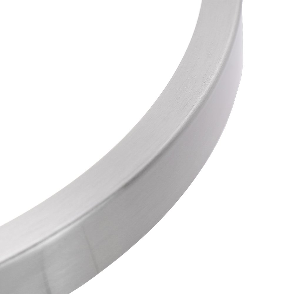  - Lámpara LED de techo Salón Lámpara bruñido redondo luz de aluminio moderna bajo Same útil iluminación, Níquel, 12w Farbwechsel 12.00W 264.00V