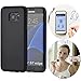 Samsung Galaxy S8, S8+ GOAT Gravity Selfie Case with Hands Free Nano Suction for Glass, Tile, Car GPS, & Most Smooth Surfaces (Black S8+)