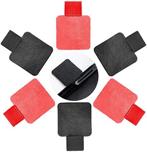 MARCHONE Pen Loop for Notebook Pencil Holder Adhesive with Elastic Band for Tablet, Surface Pro Pen, Journals, Clipboards, Planners 6 pack