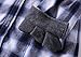 ZENTHACE Women's Thermal Fleece Lined Plaid Button Down Flannel Shirt Jacket Blue/White M