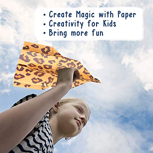 Jar Melo Amazing Origami Paper Airplane - Animal Pilots, Art and Craft Activity Set - 35 Origami Papers