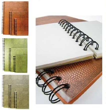 Lizard Spiral Cartridge Book 110gsm 50 sheets Long Edge A6 Orange (Pad)