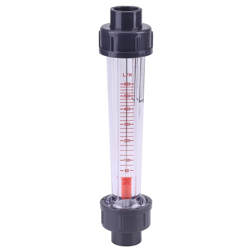 60-600L/H Plastic Tube Water Rotameter LZS-15D Liquid Meter Float Double Thread Female Connector for DN 15 Tube