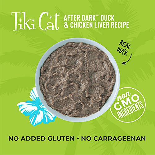 TIKI PETS Cat After Dark Canned Wet Food Pate Grain Free with Organ
