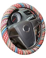 Mayco Bell 2018 - Coprivolante in stile etnico in tessuto spesso di lino, antiscivolo e con assorbimento del sudore