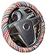 Istn Medium Ethnic Style Coarse Flax Cloth Automotive Steering Wheel Cover Anti Slip and Sweat Absorption Auto Car Wrap Cover (14.5''-15'',D)