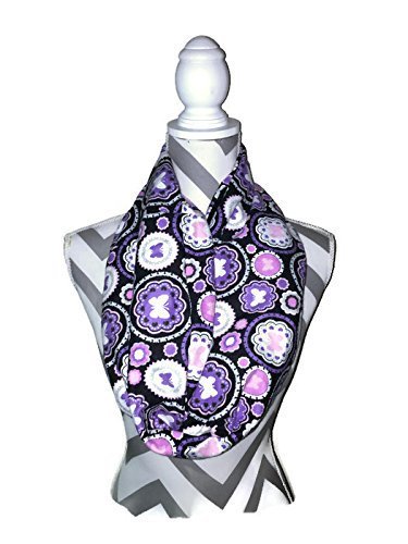 Bonding and Carrying Scarf for Sugar Gliders, Rats, Hedgehogs, or Other Small Animals in Black and White Chevron Cotton