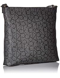 Calvin Klein Hudson Monogram Top Zip Norte   South Crossbody
