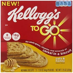 Image of Kellogg's Crispy Biscuit, Oat and Honey, 7.75 Ounce