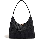Leather Hobo Bags for Women Small Soft Shoulder Purse Slouchy Tote Handbags with Double Zipper Design