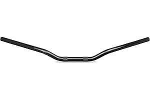 Krator Motorcycle Handlebar 7/8" (2.2 cm) Universal Low-Rise Handlebars Compatible with Cafe Racer, Bobber Motocross, Dirt Bi