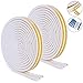 BAINING Twin Door Noise Blocker Window Seal Weatherstrip for Under Door and Window Insulation, 36 Ft Length, Black