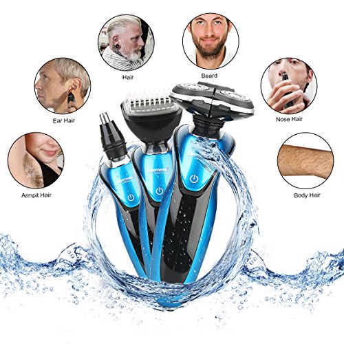 CEENWES Update Version 7 In 1 Electric Razor Men Beard Trimmer Rechargeable Waterproof Rotary Shaver Professional Cordless Hair Clippers Nose Hair Trimmer Wet and Dry Grooming Set for Men and Women Beauty & Personal Care, Shave & Hair Removal, Men's, Razors & Blades, Razor Systems