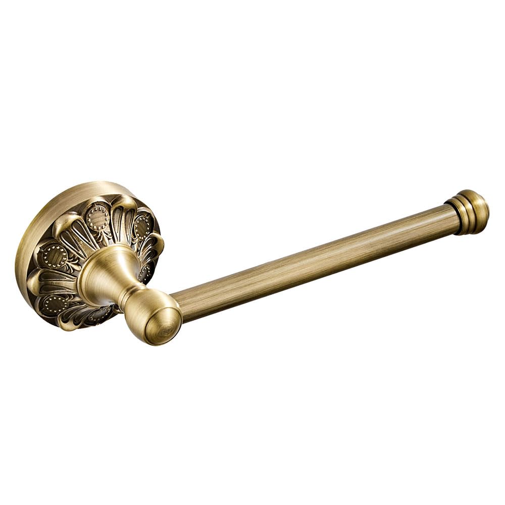 Biutimarden Wall Mounted Brass Toilet Roll Holder Screws Mounting Toilet Tissue Holder for Bathroom &Washroom Graceful and Trendy Toilet Paper Holder