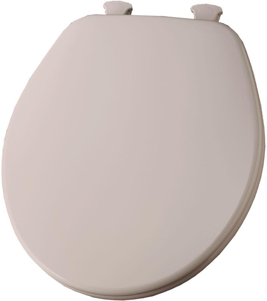 Best bemis round closed front toilet seat in venetian pink