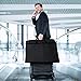 HOUSE DAY Garment Bags 2 Pack 54 inch Garment Bags for Storage Travel Nonwoven Fabric Dress Bag Suit Bag Garment Bag with 2 Large Mesh Pockets Garment Cover Suit Covers for Closet Storage,Black