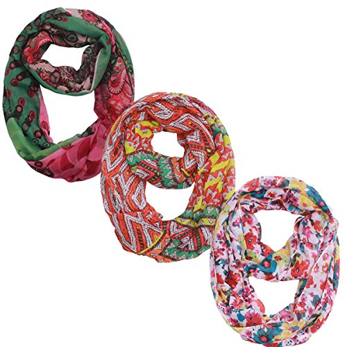 Women Lightweight Infinity Scarf Loop - Plain Soft Light Thin For Spring Summer 2018 New Design Fashion Scarfs Ideal Gift