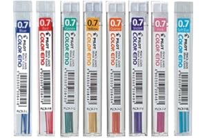 Pilot Color Eno Mechanical Pencil Lead - 0.7mm - 8 Color Set