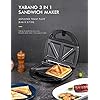 Yabano Sandwiches Toaster 3 in 1 Toastie Makers Waffle Maker Machine & Panini Maker Grill with Detachable Non-Stick…