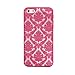 ABC Carved Damask Vintage Pattern Matte Hard Case Cover For iPhone 6 4.7 Inch (Red)