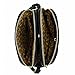 Double Zip Half Moon Crossbody Bag Black