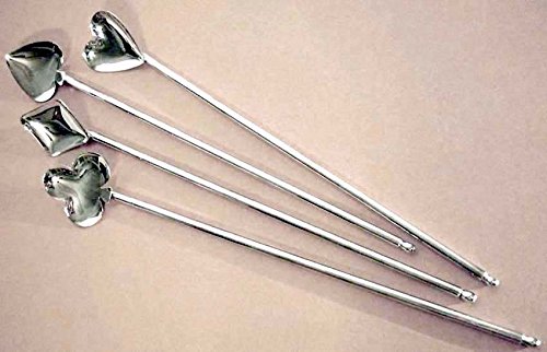 Kate Spade Gin Rummy Set of 4 Sipper Spoons Silver Plate New In Box