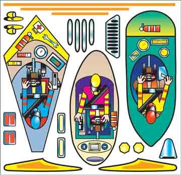 PineCar Derby Racers Canopy & Cockpit Set