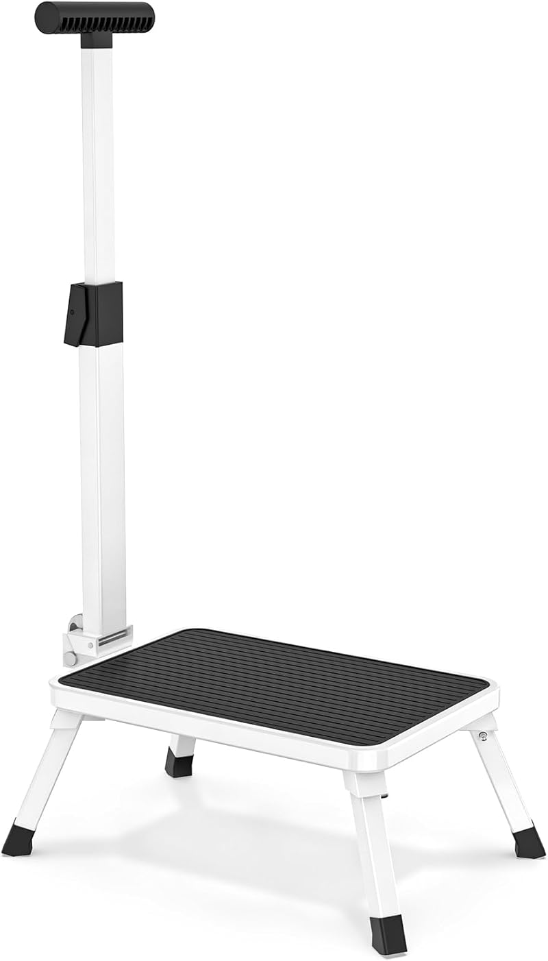 Johgee Folding Step Stool With Handle 330 lbs Non-slip Lightweight