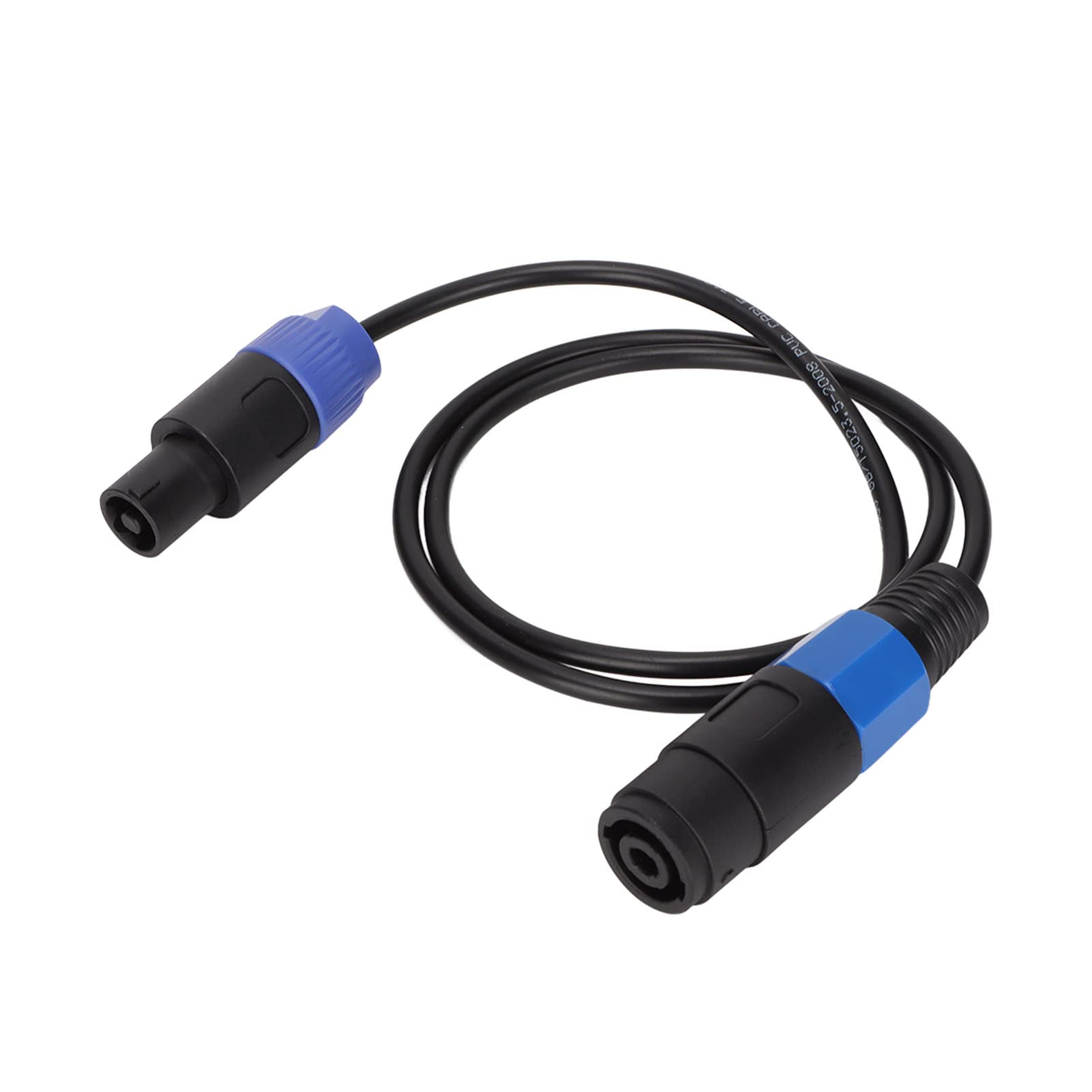 Bewinner Speakon Extension Cable, Male to Female, 4 Core, 1M, for Speakers