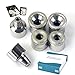 Set of Diamond Microdermabrasion Tips, 6Pcs Dermabrasion Tips Replacemen with 50Pcs Cotton Filters for Spa Grade Home Diamond Dermabrasion Peeling, Facial Skin Care