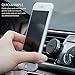 iBenzer Universal Magnetic Phone Car Mount Holder, Magon Cellphone Metal Air Vent Magic Cell Phone Holder Compatible for All Mobile Smartphones, Silver
