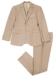 Men Suits Slim Fit 2 Piece Suit Set Champagne Suits