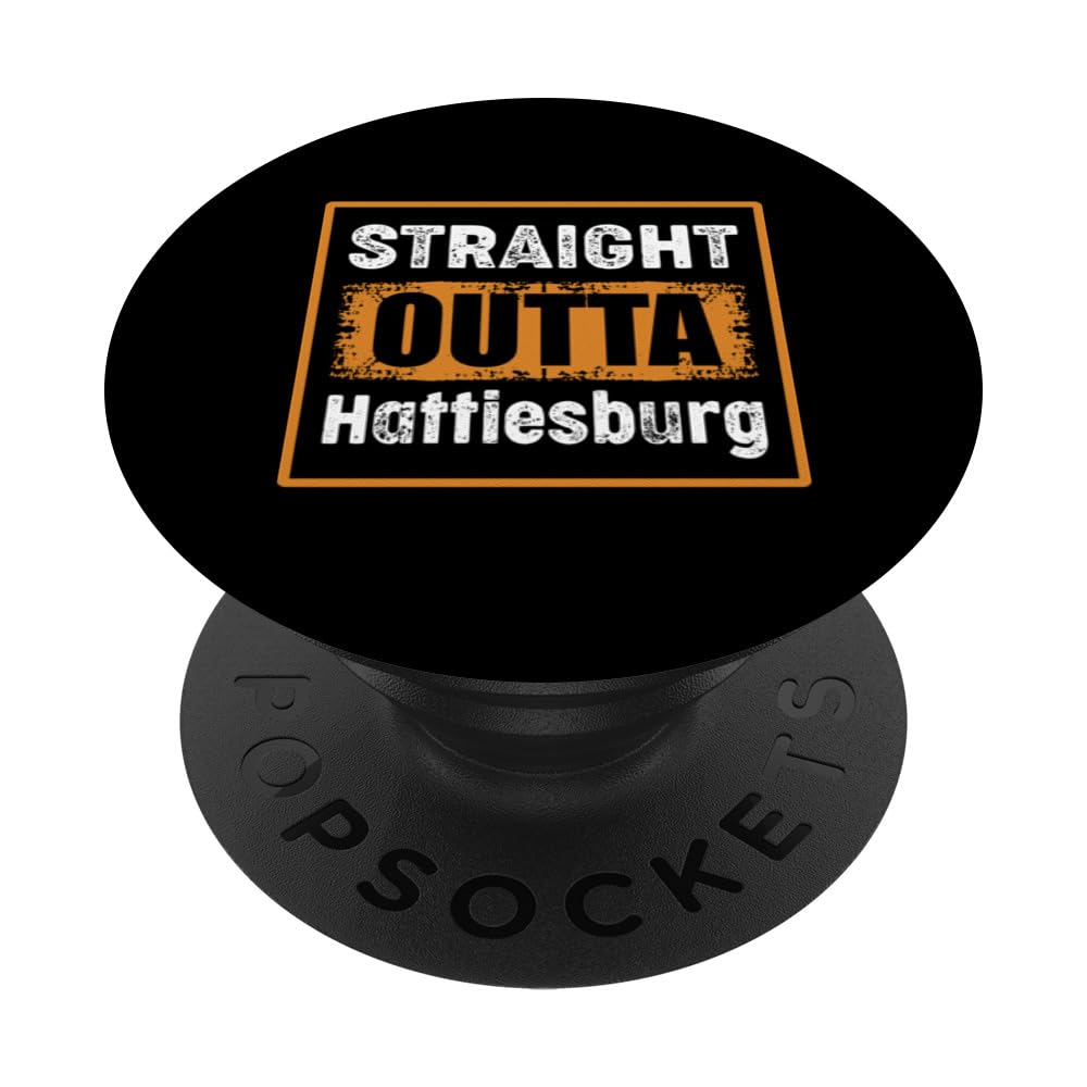 Straight Outta Hattiesburg Mississippi USA Retro Vintage PopSockets Adhesive PopGrip