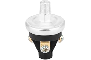 AUNMAS Low Oil Pressure Alarm Switch, 309064103 Threepoint Wiring 4Psi Oil Pressure Switch Alarm Switch 1/827 Npt Thread